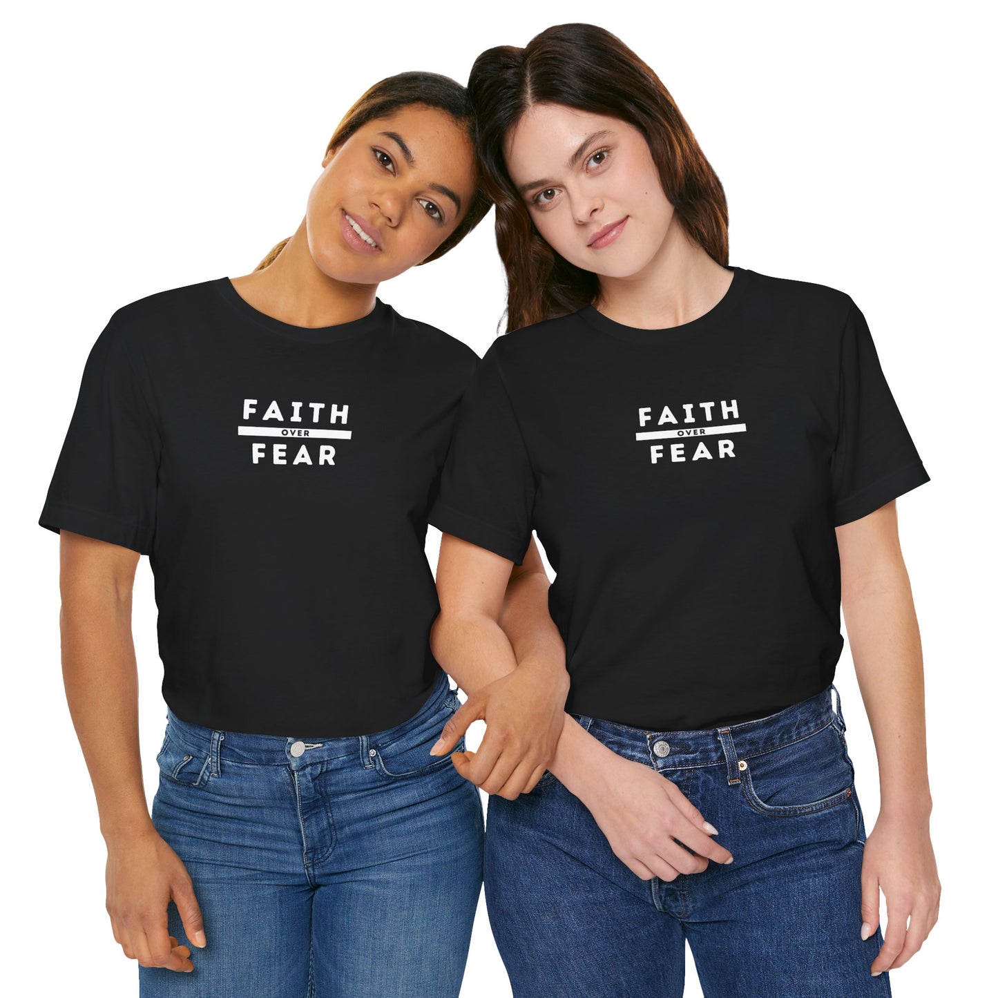 Faith Over Fear Christian Tee: Inspirational Unisex Graphic Shirt