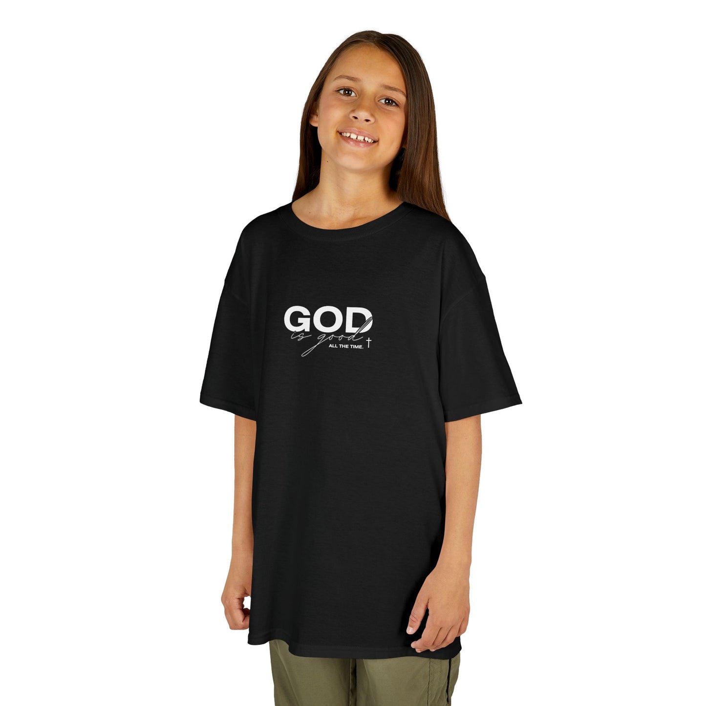 Kids God Is Good Graphic Tee - Faith Inspired Kids T-Shirt.