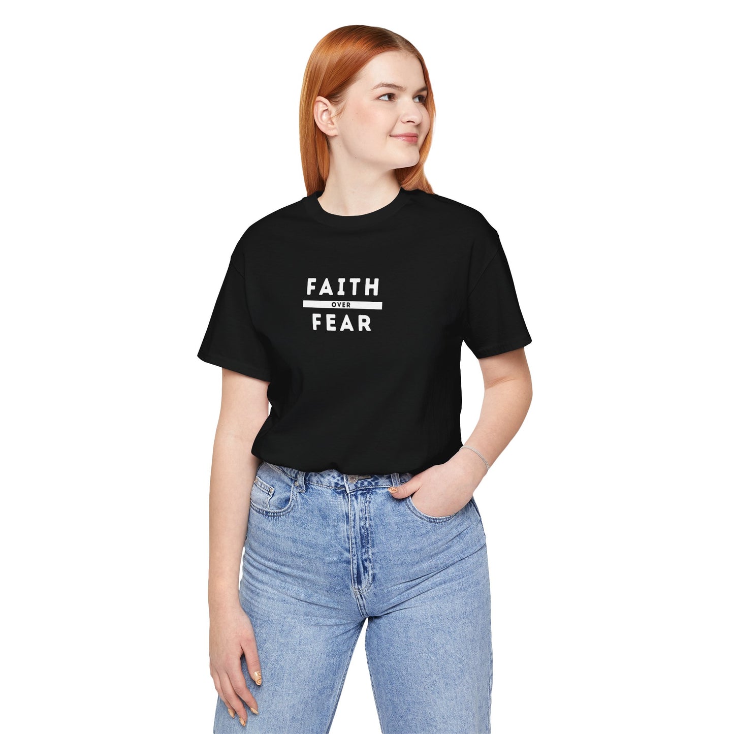 Faith Over Fear Christian Tee: Inspirational Unisex Graphic Shirt